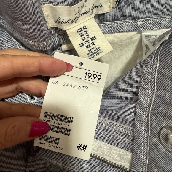 L.O.G.G - Label of Graded Goods - light Blue Shorts - NWT, size 12 - Picture 4 of 5